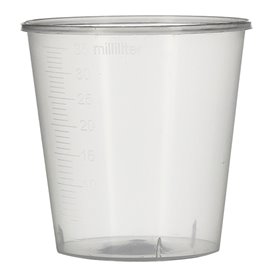 Plastikbecher weiß PP 35 ml (50 Stück)