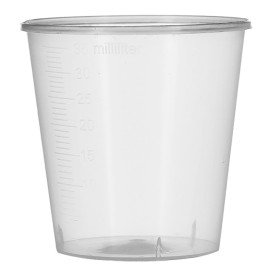 Plastikbecher weiß PP 35 ml (50 Stück)