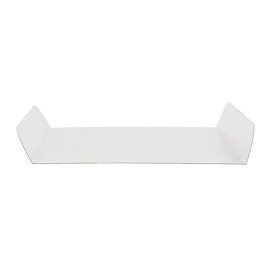 Pappschale weiß für Waffeln 13,5x10cm (100 Stück)