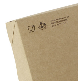 Box aus Pappe mit Sichtfenster 21x13x3,5cm (25 Stück)