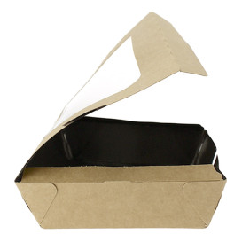 Box aus Pappe mit Sichtfenster 21x13x3,5cm (25 Stück)