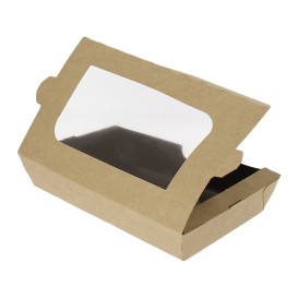 Box aus Pappe mit Sichtfenster 21x13x3,5cm (25 Stück)