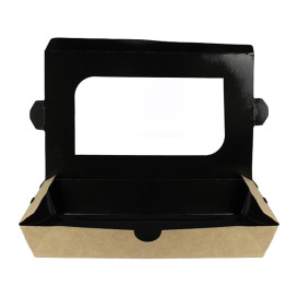 Box aus Pappe mit Sichtfenster 21x13x3,5cm (25 Stück)