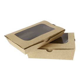 Box aus Pappe mit Sichtfenster 21x13x3,5cm (300 Stück)