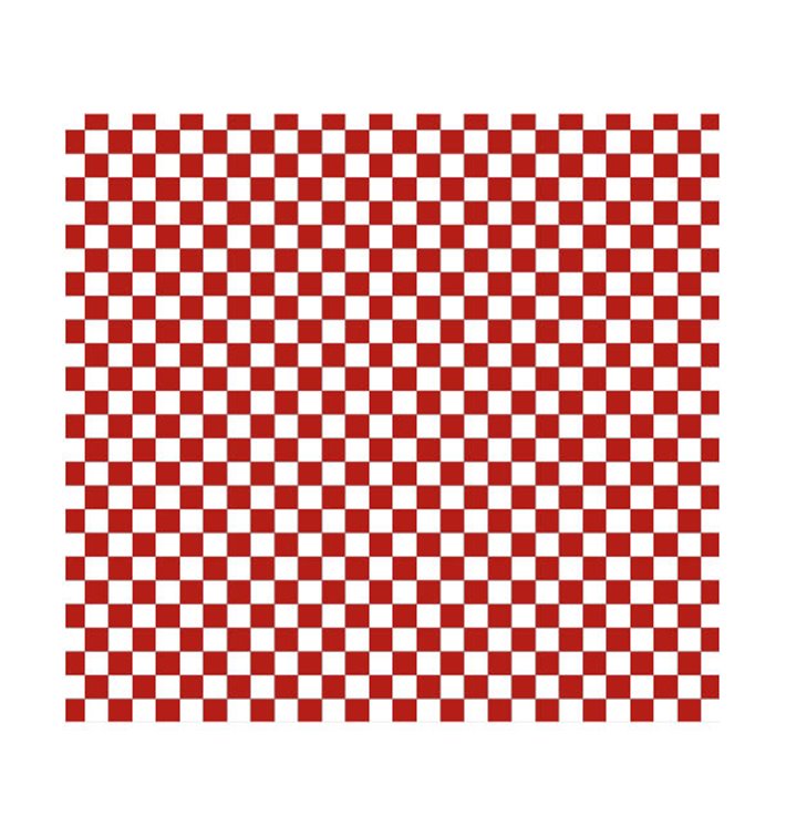 Wachspapier fettdicht für Burger “Vichy” Rot 28x31cm (1.000 Stück) Wachspapier fettdicht für Burger “Vichy” Rot 28x31cm (1.000 Stück)