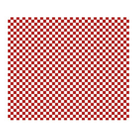 Wachspapier fettdicht für Burger Rot 28x33cm (4.000 Stück)