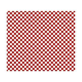 Wachspapier fettdicht für Burger “Vichy” Rot 31x35cm (1.000 Stück)