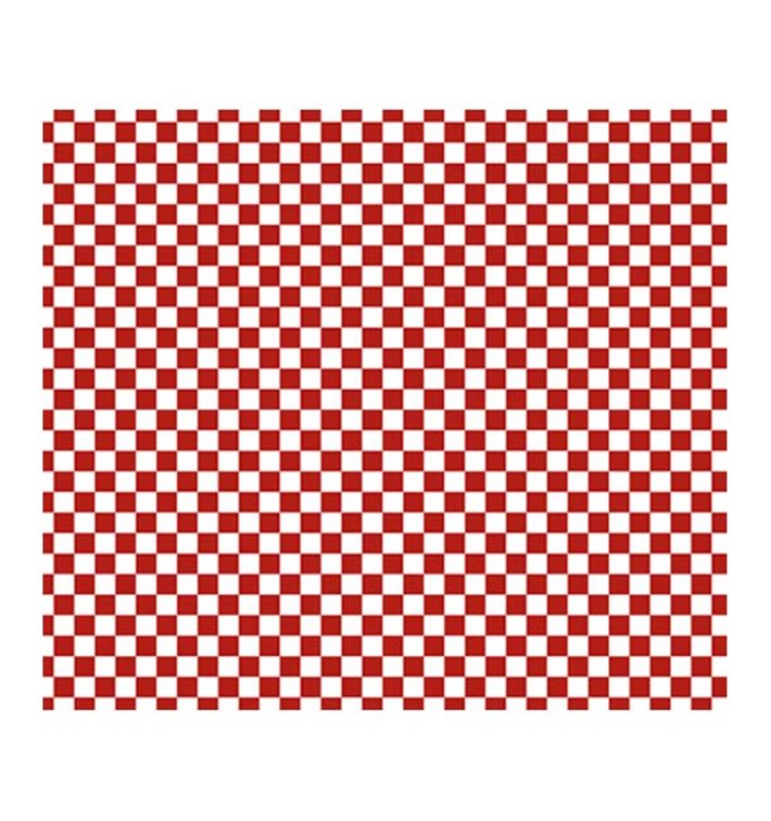 Wachspapier fettdicht für Burger “Vichy” Rot 31x35cm (1.000 Stück) Wachspapier fettdicht für Burger “Vichy” Rot 31x35cm (1.000 Stück)