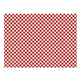 Wachspapier fettdicht für Burger “Vichy” Rot 31x42cm (1.000 Stück)
