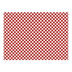 Wachspapier fettdicht für Burger “Vichy” Rot 31x42cm (1.000 Stück)