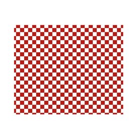 Wachspapier fettdicht für Burger “Vichy” Rot 20x24,5cm (1.000 Stück)