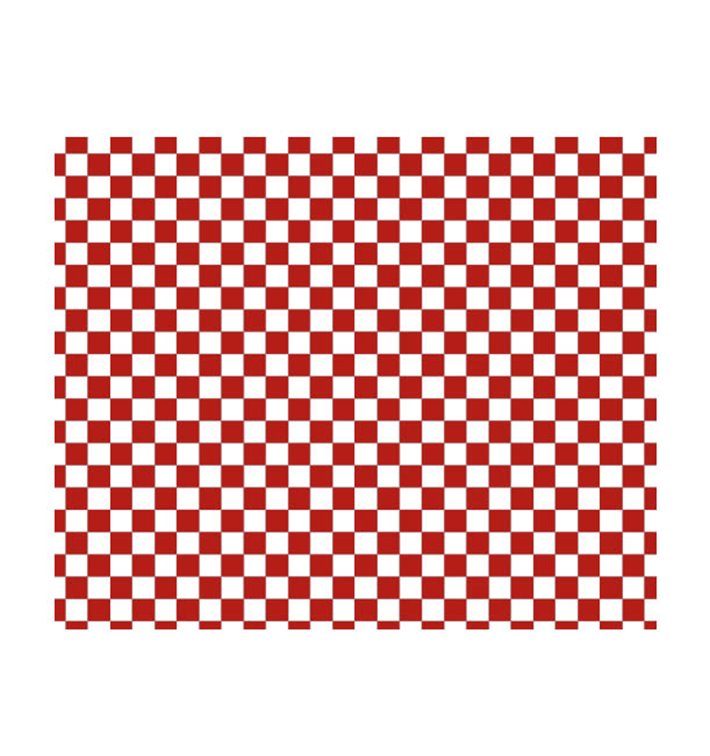Wachspapier fettdicht für Burger “Vichy” Rot 20x24,5cm (1.000 Stück) Wachspapier fettdicht für Burger “Vichy” Rot 20x24,5cm (1.000 Stück)