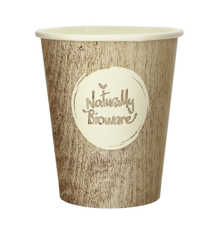 Bio Kaffeebecher to go PLA 9 Oz/270ml Ø8,0cm (50 Stück) Bio Kaffeebecher to go PLA 9 Oz/270ml Ø8,0cm (50 Stück)
