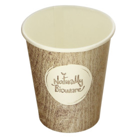 Bio Kaffeebecher to go PLA 9 Oz/270ml Ø8,0cm (50 Stück)