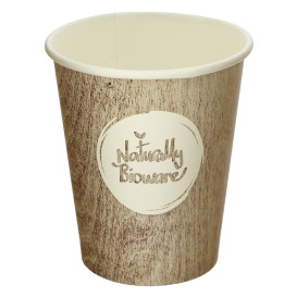 Bio Kaffeebecher to go PLA 9 Oz/270ml Ø8,0cm (50 Stück)