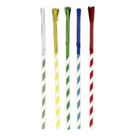 Trinkhalme Starr Einzeln Palmen Ø6mm 24cm (100 Stück)