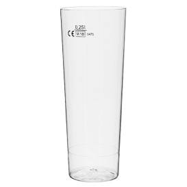 Becher aus Hartplastik Moon Transparent PS 300ml (10 Stück)