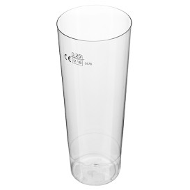 Becher aus Hartplastik Moon Transparent PS 300ml (10 Stück)