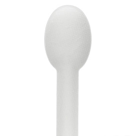 Löffel aus Zuckerrohr Weiß 16cm (50 Stück)