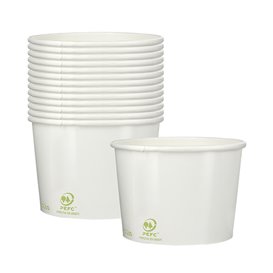 Pappbecher Bio für Eis 260ml (55 Stück)