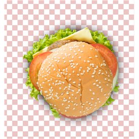 Fettdichtes Einwickelpapier “Vichy” Rot 31x35cm (1.000 Stück)