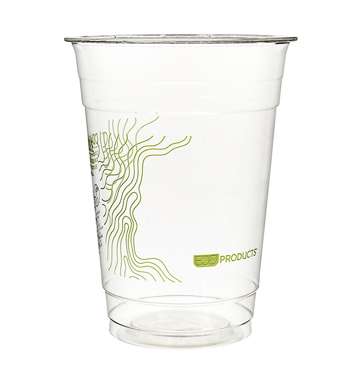 Becher Maisstärke PLA "Green Stripe" 470ml (50 Stück) Becher Maisstärke PLA "Green Stripe" 470ml (50 Stück)