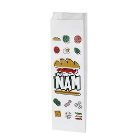 Papierbeutel für Baguette fettdicht 10x4x29cm (125 Stück)