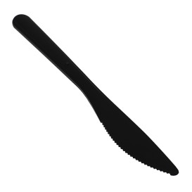 Messer Wiederverwendbar PP Mineral "Hercules" Schwarz 185mm (50 Stück) 