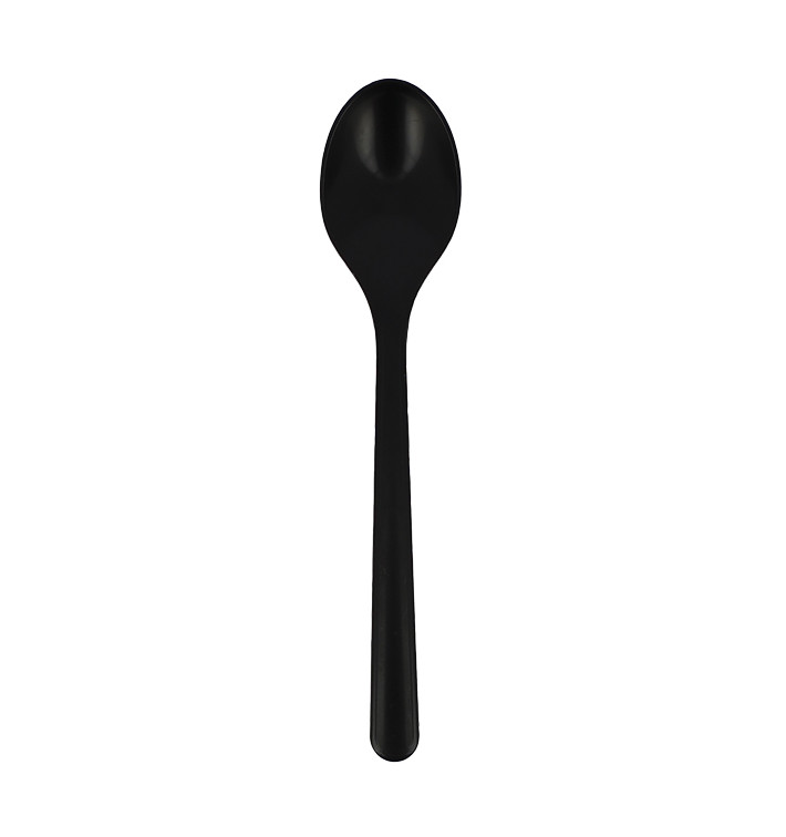 Löffel Wiederverwendbarer PP Mineral "Hercules" Schwarz 185mm (1.000 Stück) Löffel Wiederverwendbarer PP Mineral "Hercules" Schwarz 185mm (1.000 Stück)