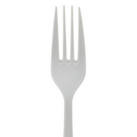 Gabel Wiederverwendbar PP Mineral "Gaia" Weiß 190mm (10 Stück)