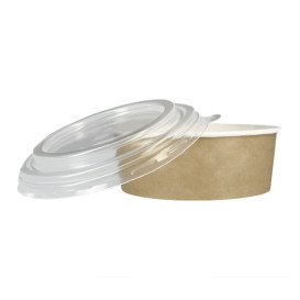 Suppenbecher To Go Kraft Mit Deckel PP 25 Oz/750ml (50 Stück)