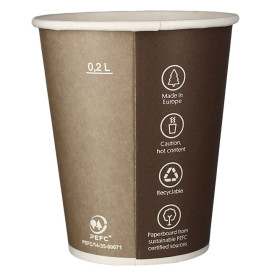 Kartonbecher "Specialty to go" 9 Oz/270ml Ø8,0cm (50 Stück)