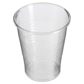 PP Transparenter Becher 240ml + Reisekreuzdeckel PS Ø7,4cm (1.000 Stück)