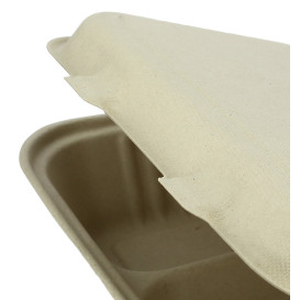 Menübox Zuckerrohr 2-Geteilt 225x165x64mm (500 Stück)