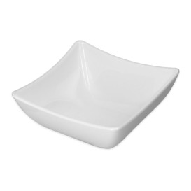Schüssel Degustationsschüssel SAN "Quadrata" Weiß 95ml (72 Stück) 