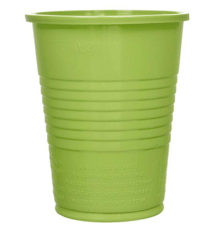Plastikbecher PS Grün 200ml Ø7cm (50 Stück) Plastikbecher PS Grün 200ml Ø7cm (50 Stück)