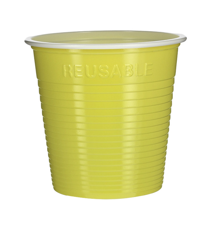 Plastikbecher Gelb PS 230ml (30 Stück)