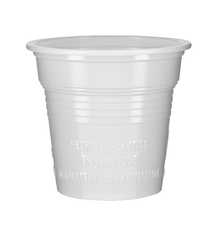 Plastikbecher PS Weiß 80ml Ø5,7cm (100 Stück)