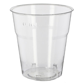 Wiederverwendbarer Becher PS "Diamant" Glasklar 250ml Ø7,2cm (50 Stück)