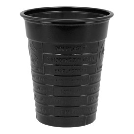 Plastikbecher PS Schwarz 200ml Ø7cm (1.500 Stück)