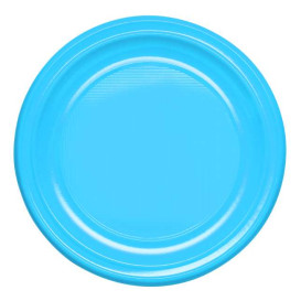Wiederverwendbar Plastikteller Tief Wirtschaftlich PS Hellblau Ø20,5cm (25 Stück)