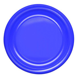 Wiederverwendbar Plastikteller Tief Wirtschaftlich PS Dunkelblau Ø20,5cm (150 Stück)