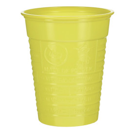 Plastikbecher PS Gelb 200ml Ø7cm (50 Stück)