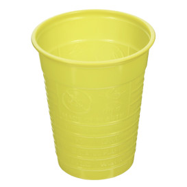 Plastikbecher PS Gelb 200ml Ø7cm (50 Stück)