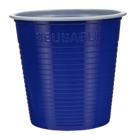 Wiederverwendbarer Economy-Becher PS Bicolor Blau 230ml (420 Stück)