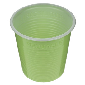 Wiederverwendbarer Economy-Becher Bicolour Limonengrün PS 160ml (30 Stück)