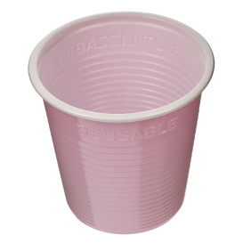 Wiederverwendbarer Economy-Becher PS Bicolor Pink 230ml (30 Stück)