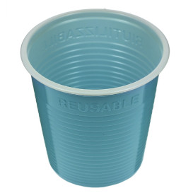Wiederverwendbarer Economy-Becher Bicolour Türkis PS 160ml (450 Stück)