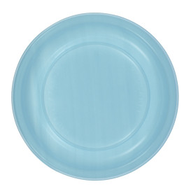 Wiederverwendbar Plastikteller Wirtschaftlich PS Hellblau Ø22cm (200 Stück)