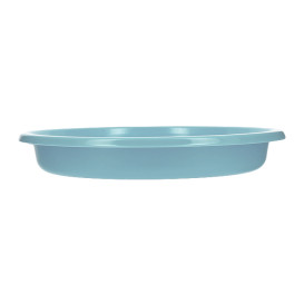 Wiederverwendbar Plastikteller Tief Wirtschaftlich PS Hellblau Ø20,5cm (25 Stück)